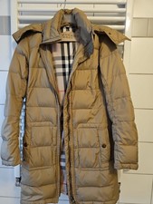 Burberry Daunenjacke Damen Winterjacke Daunenmantel mit Kapuze GR. M, Ca 38 40