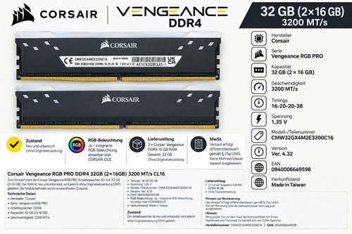 Corsair vengeance rgb - rgb, pro