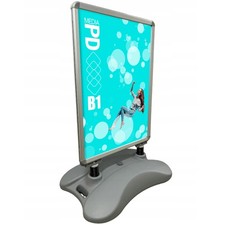 Kundenstopper B1 Silber