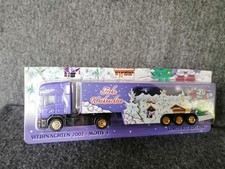 Milka mini Werbetruck, Scania 164L 580 SZ 1:87 in OVP Weihnachten 2002 Motiv 1