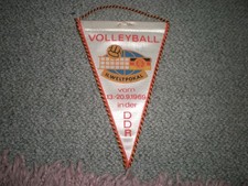 DDR Wimpel    Volleyball   Weltpokal  in der DDR 1969