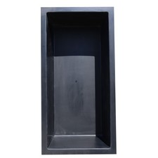 GFK Rechteckbecken (Schwarz)