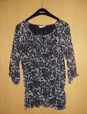Chice Damen Bluse - Schwarz/weiß | Gr.42 -Neu