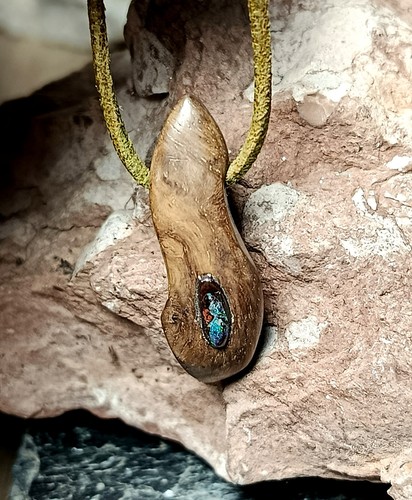 Baumperlen opal anhänger - ,