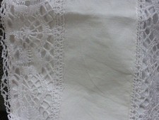 2 Bezüge Paradekissen Spitze alt antik Vintage