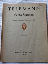 Telemann Sechs Sonaten Edition