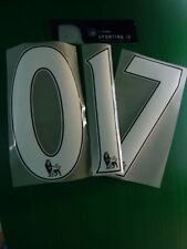  Team Premier League Beflockung Zahl fur Fussball Trikot PS PRO 2013 15 Weiss 