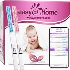 Easy@Home 50 Ovulationstest + 20 Schwangerschaftstest Frühtest - Empfidlich Kind