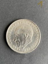 Münze 2 DM K. Adenauer 1969 F