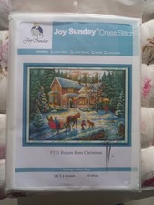 Stickpackung Return from Christmas.Cross-Stitch.54x43 cm.Neu und OVP.