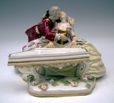 MEISSEN LIEBES PAAR AM SPINETT