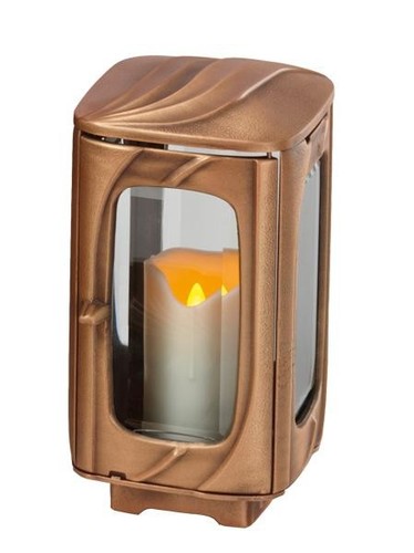 Grablampe aus bronze grablicht - grablampe,