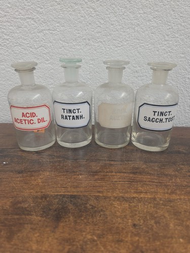 Apothekerflaschen 4er set - apothekerflaschen,