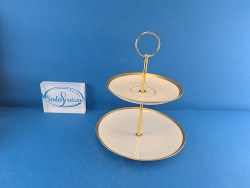 Goldrand vintage etagere - goldrand,