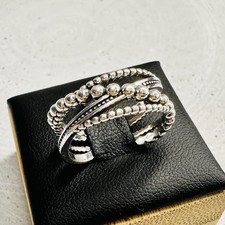 925 Sterling Silber Kugel Ring