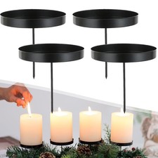 Adventskranz Kerzenhalter Weihnachten Kerzenteller Stecken Kerzenteller 4er Set