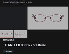Neue Titanflex  Kinderbrille 830022 51 41□19 125