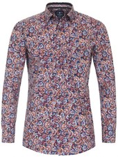 REDMOND Langarmhemd Blau/Rot