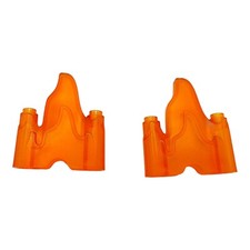 2x LEGO® Flame Orange