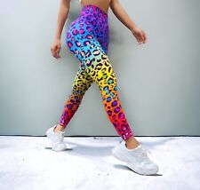 Stoffhose Schlupfhose Animal Print Leggings Leggins Leopardenmuster Gepard S-L