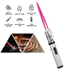 Stabfeuerzeug Jetflamme Feuerzeug Nachfüllbar Gasfeuerzeug Sturm Winddicht cool