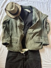 Paul Harnden Shoemakers Pocket Blazer XXL Leather Vintage Jacket USED Green Top 