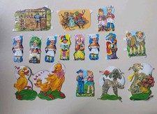 15 alte Glanzbilder Oblaten Sammlung Kinder Andenkenbilder Poesiealbum-unbenutzt