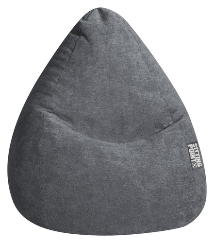 Sitzsack 80x130cm anthrazit - 80x130cm,