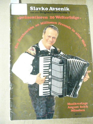 Musiknoten slavko avsenik - ",