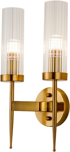 Gold kristall wandleuchte - gold,