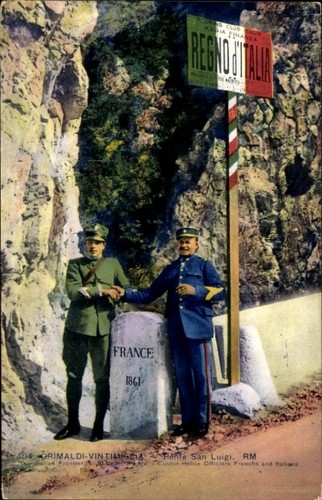 Französisch italienische - ak,