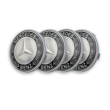 Nebenkappen 4x 68mm für Mercedes-Benz Radnabenabdeckung Nabendeckel Felgendeckel