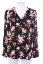 zebra Bluse L Schwarz