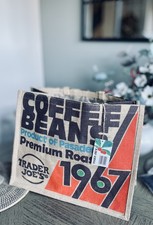 Trader Joe's NEW Release Retro Kaffeebohnen Tasche mit Etikett