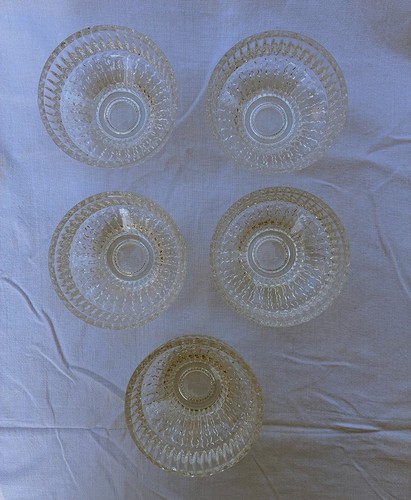 5er set glas schalen - glas,