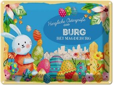 Blechschild 30x40 cm Ostern