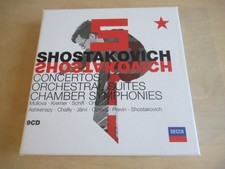 Dmitri Shostakovich-Chamber Symphonies-Mullova, Kremer, Schiff-9er CD Box Mint-