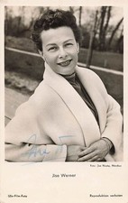 Jlse Werner signiertes Autogramm Schauspiel 8 Uhr-Blatt Okt. 1955 Tombola Karte