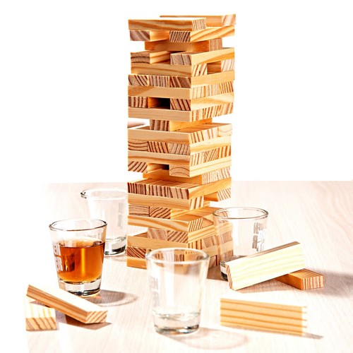 Trinkspiel wackelturm mit - trinkspiel,