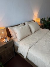 4tlg. Bettwäsche-Set aus 100%