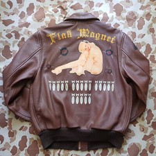 A-2 Flight Jacket USAAF Air Force Five Star Leather US42 Aero Nautic