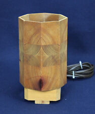 Lampe Brutalistische Tischlampe Dick Degerfeldt Schweden 70er Kiefernholz