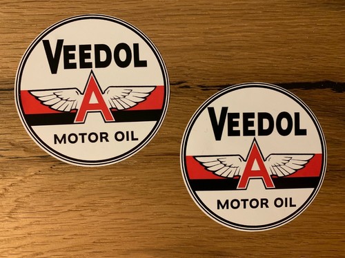 Veedol aufkleber vintage - 2x,