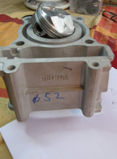 Airsal Zylinder 4T Aluminium D 52 mm+ Kolben+Ringen+Zapfen oversized or  tuning