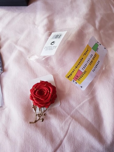 Magnetbrosche rose neu - magnetbrosche,
