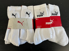 #A562: 12 Paar PUMA Sportsocken Tennissocken weiß Gr. 39-42
