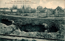 AK GRUSS AUS OSTPREUSSEN POSSESSERN ANGERBURG GUMBINNEN RUSSISCHE GRÄBER UM 1915