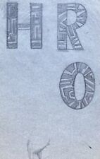 Kubische Buchstaben H.R.O