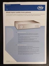 PACE BSkyB 2600 Sky Satellite Box Empfänger Produktblatt Handbuch Spezifikationen