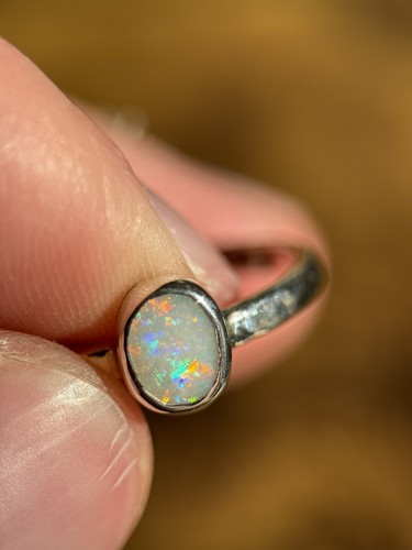 Opal ring silber - 54),